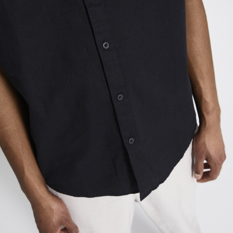 Short sleeve linen blend shirt "Isak"